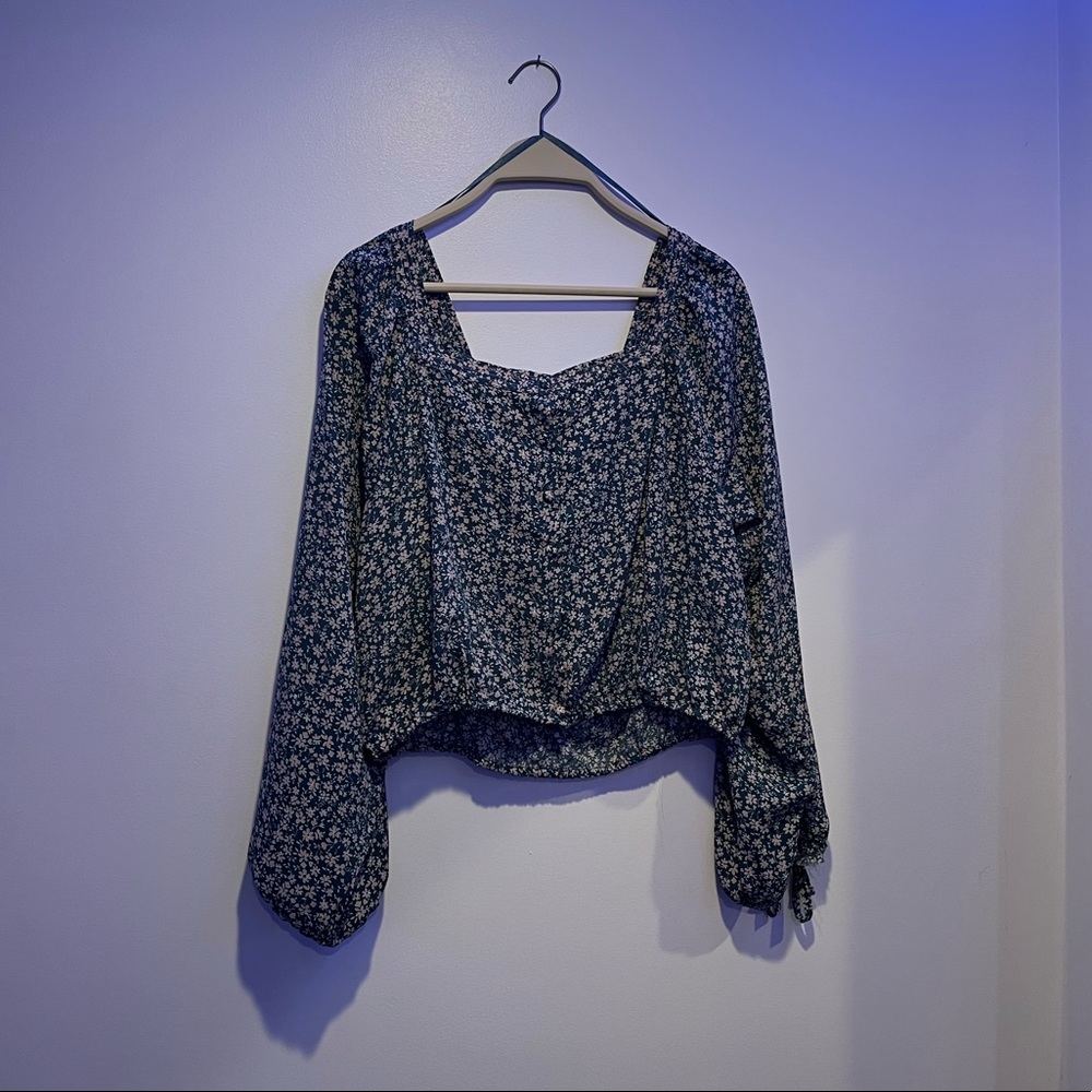 Floral Long Sleeve Button Up